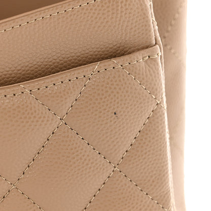 Chanel Caviar Quilted Small Double Flap Dark Beige 11 of 12