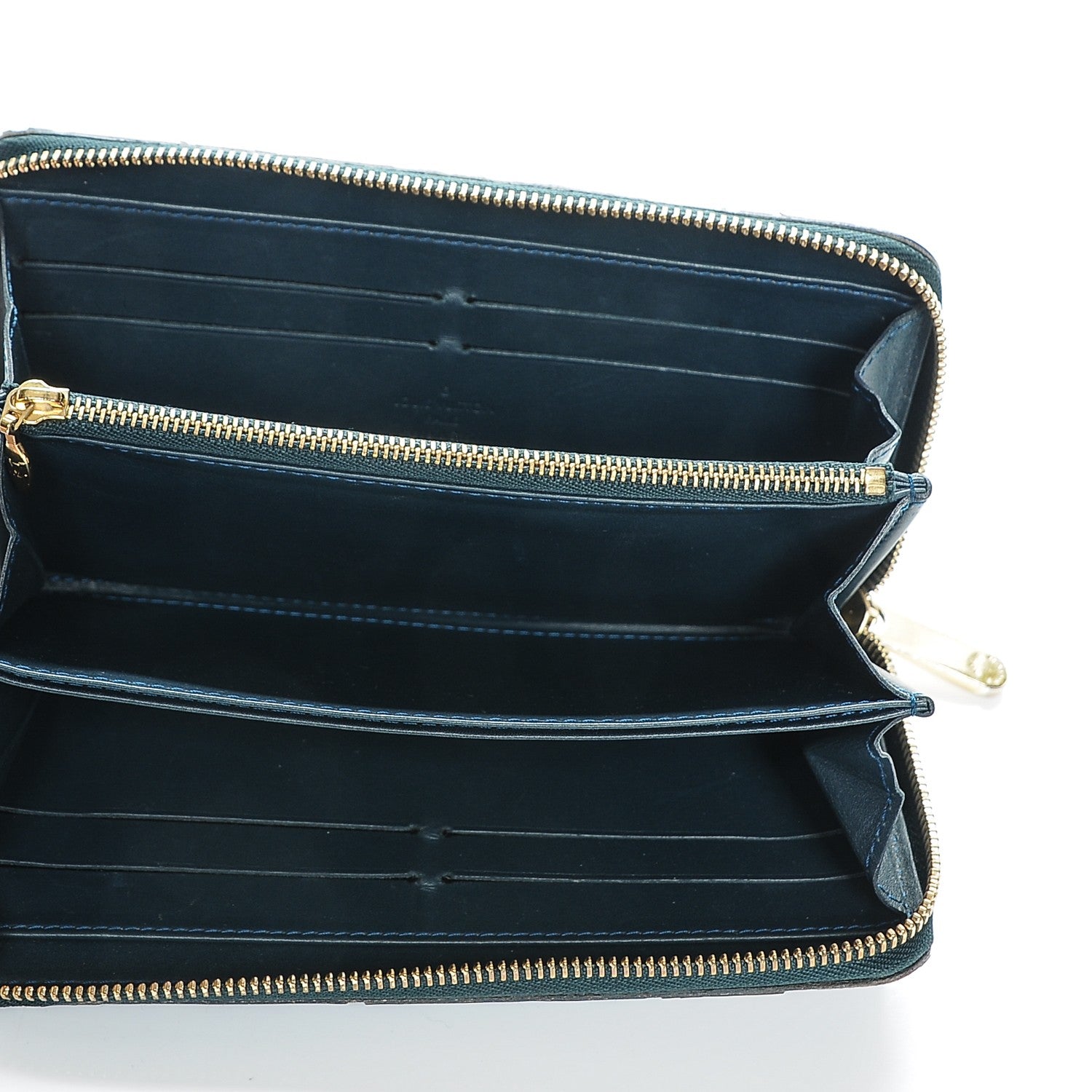 Louis Vuitton Vernis Zippy Wallet Blue Nuit 5 of 9