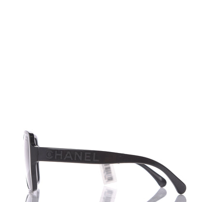 Chanel Acetate Polarized Square Sunglasses 5408 Black 2 of 7
