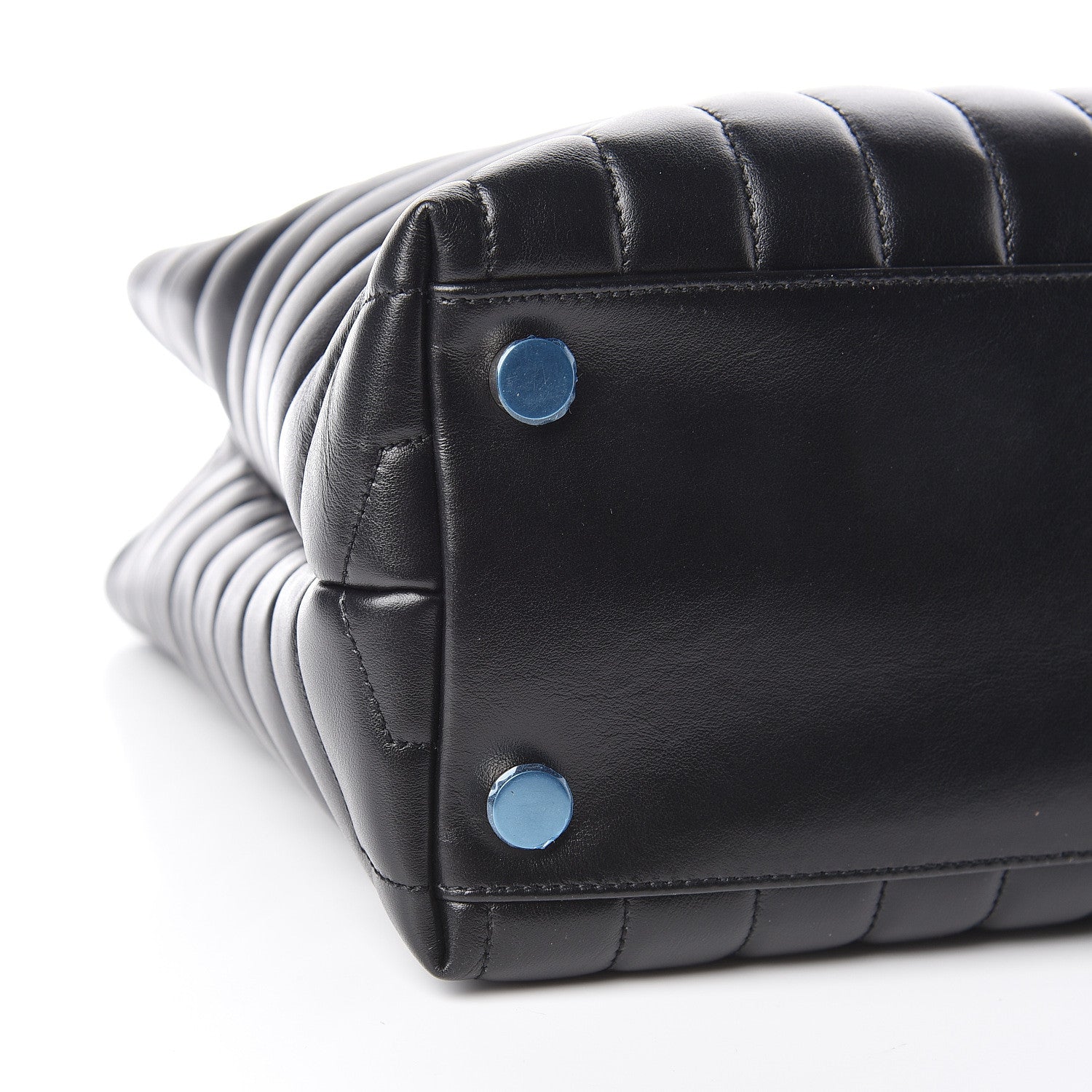 Saint Laurent Calfskin Y Quilted Monogram Large Loulou Shopper Black 10 of 11