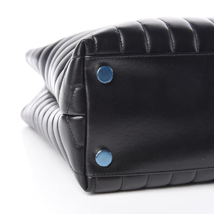 Saint Laurent Calfskin Y Quilted Monogram Large Loulou Shopper Black 10 of 11