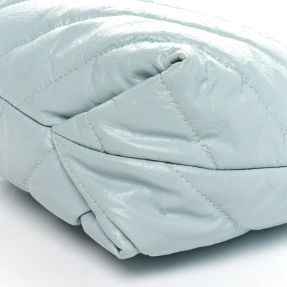 Balenciaga Crushed Calfskin Quilted Crush Small Tote Bag Light Blue 10 of 10