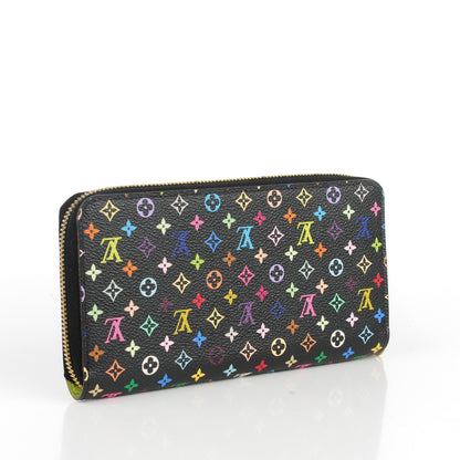 Louis Vuitton Monogram Multicolor Zippy Wallet Black Pistachio 3 of 7