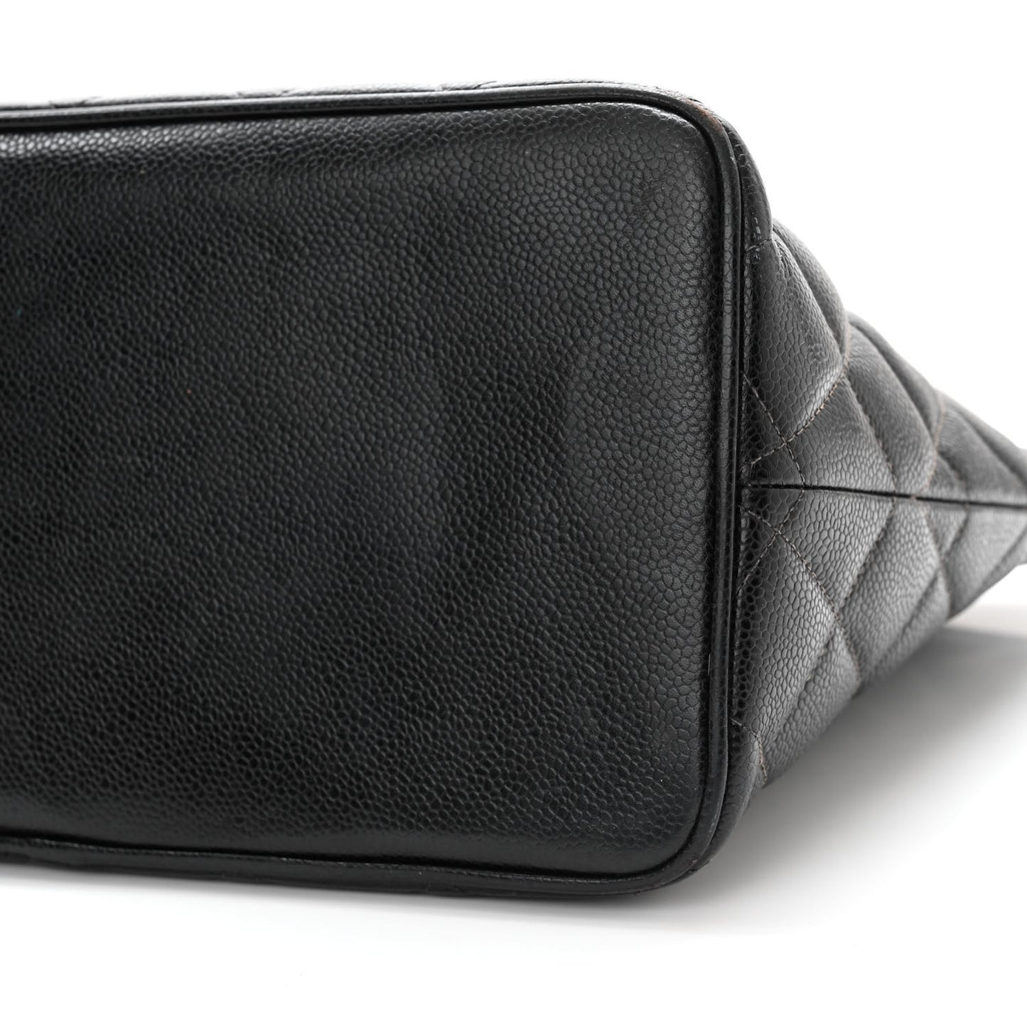 Caviar Quilted Medallion Tote Black