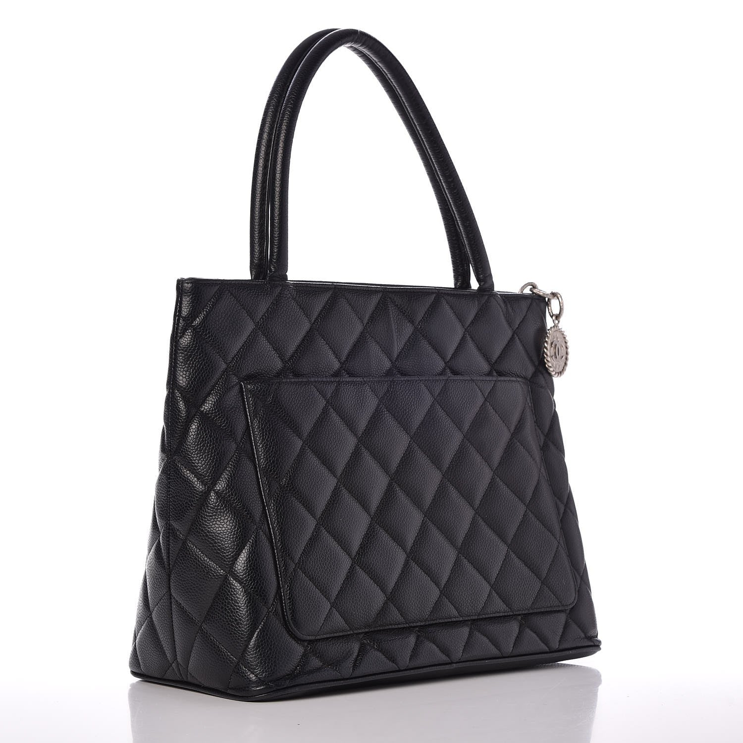 Chanel Caviar Quilted Medallion Tote Black 3 of 11