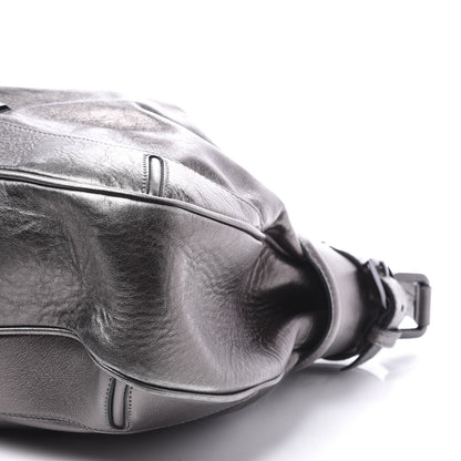 Burberry Metallic Calfskin Shoulder Bag Anthracite 9 of 11