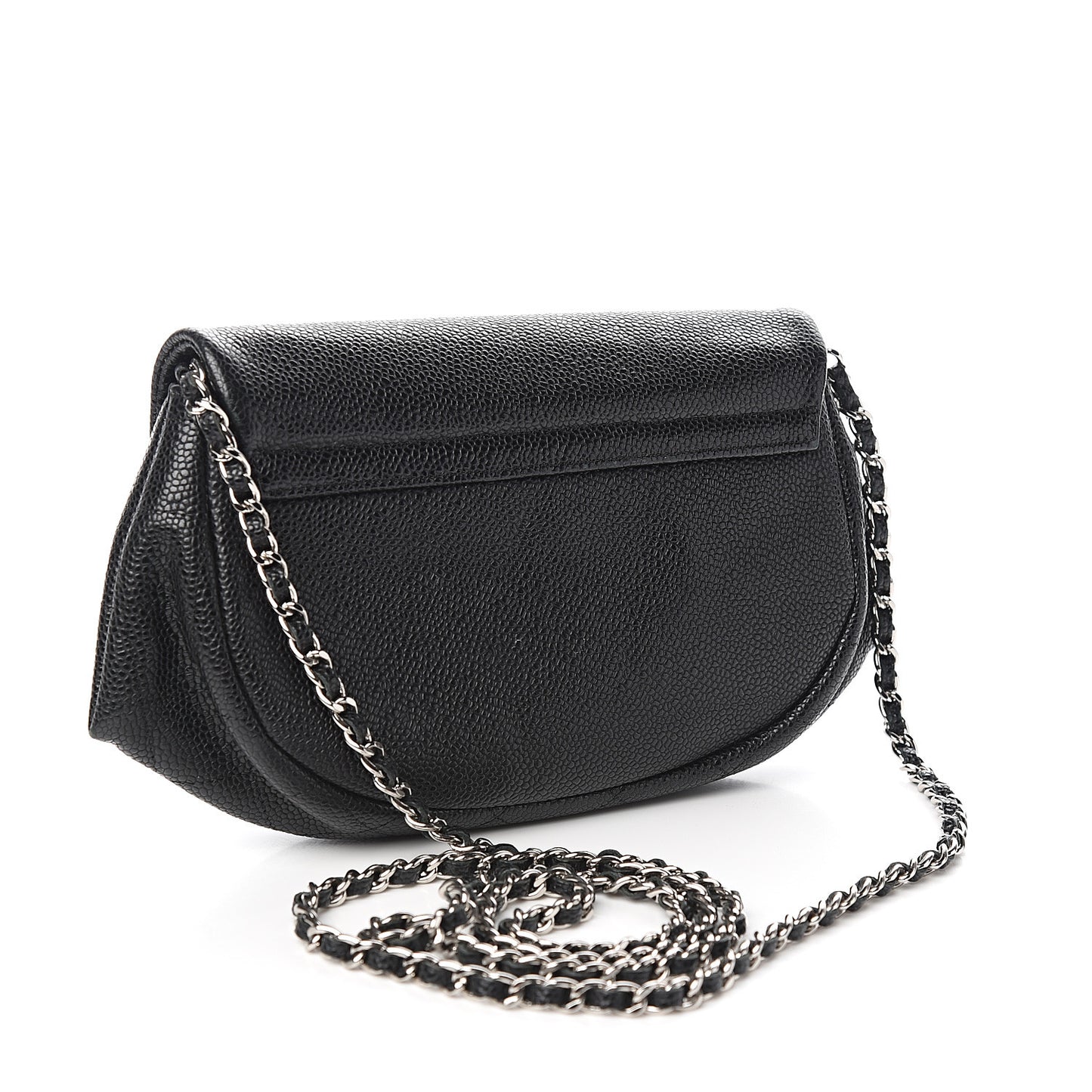 Caviar Half Moon Wallet On Chain WOC Black