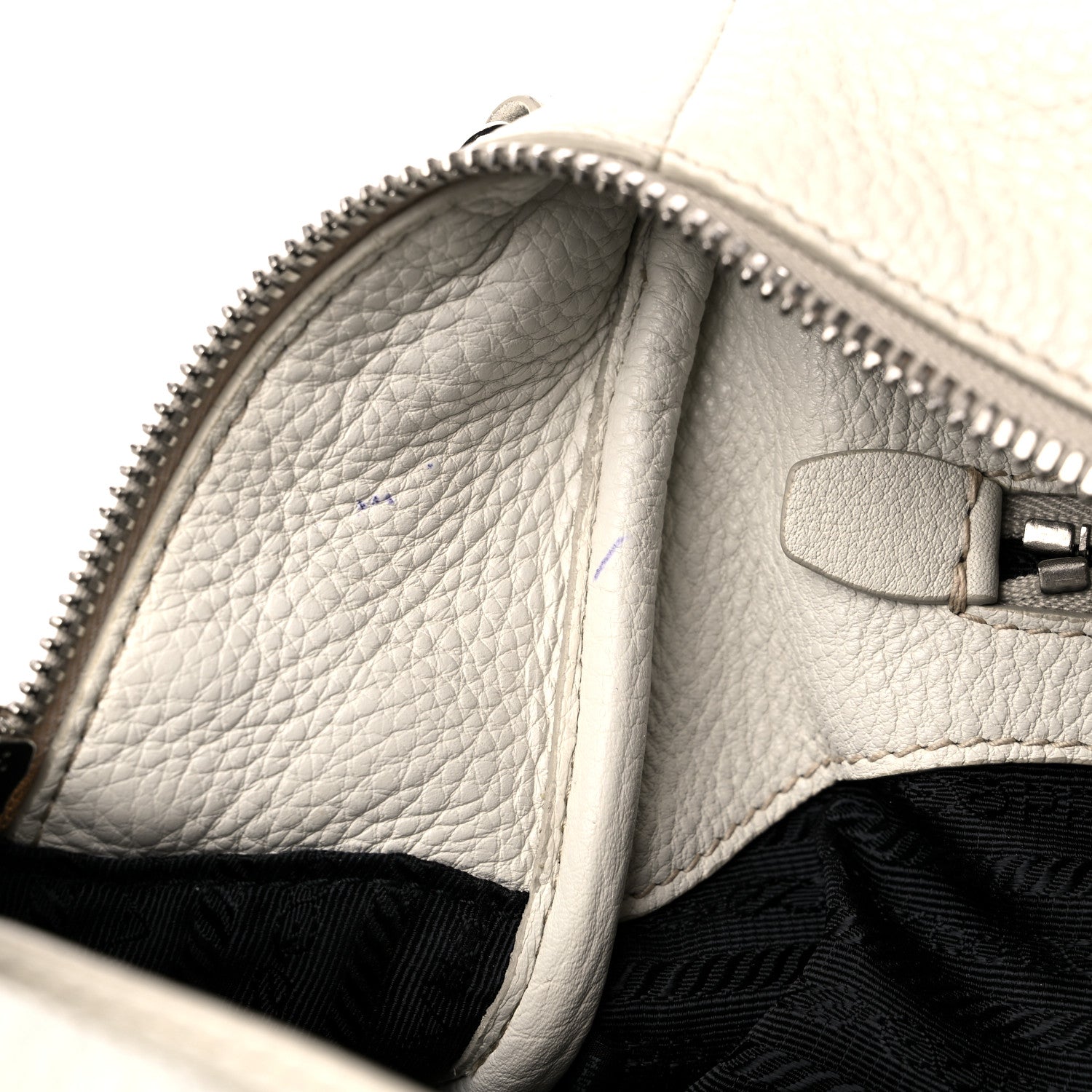 Prada Vitello Phenix Bowling Bag Talco 14 of 21