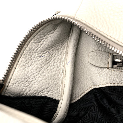 Prada Vitello Phenix Bowling Bag Talco 14 of 21