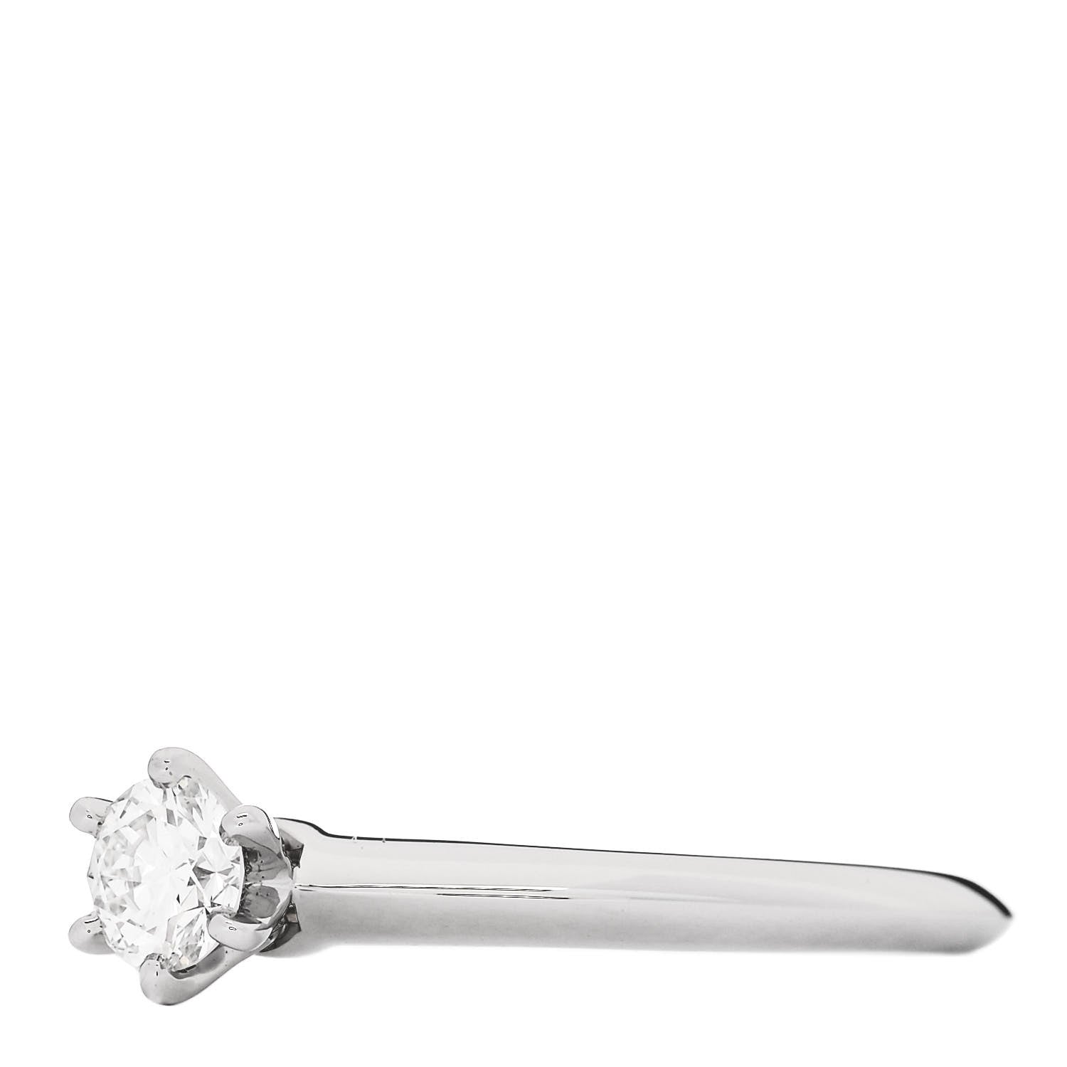 Tiffany Platinum Diamond .24ct Solitaire Engagement Ring 50 5.5 3 of 7