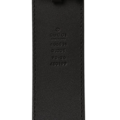 Gucci Textured Dollar Calfskin Double G 40mm Belt 90 36 Dark Cocoa 4 of 4