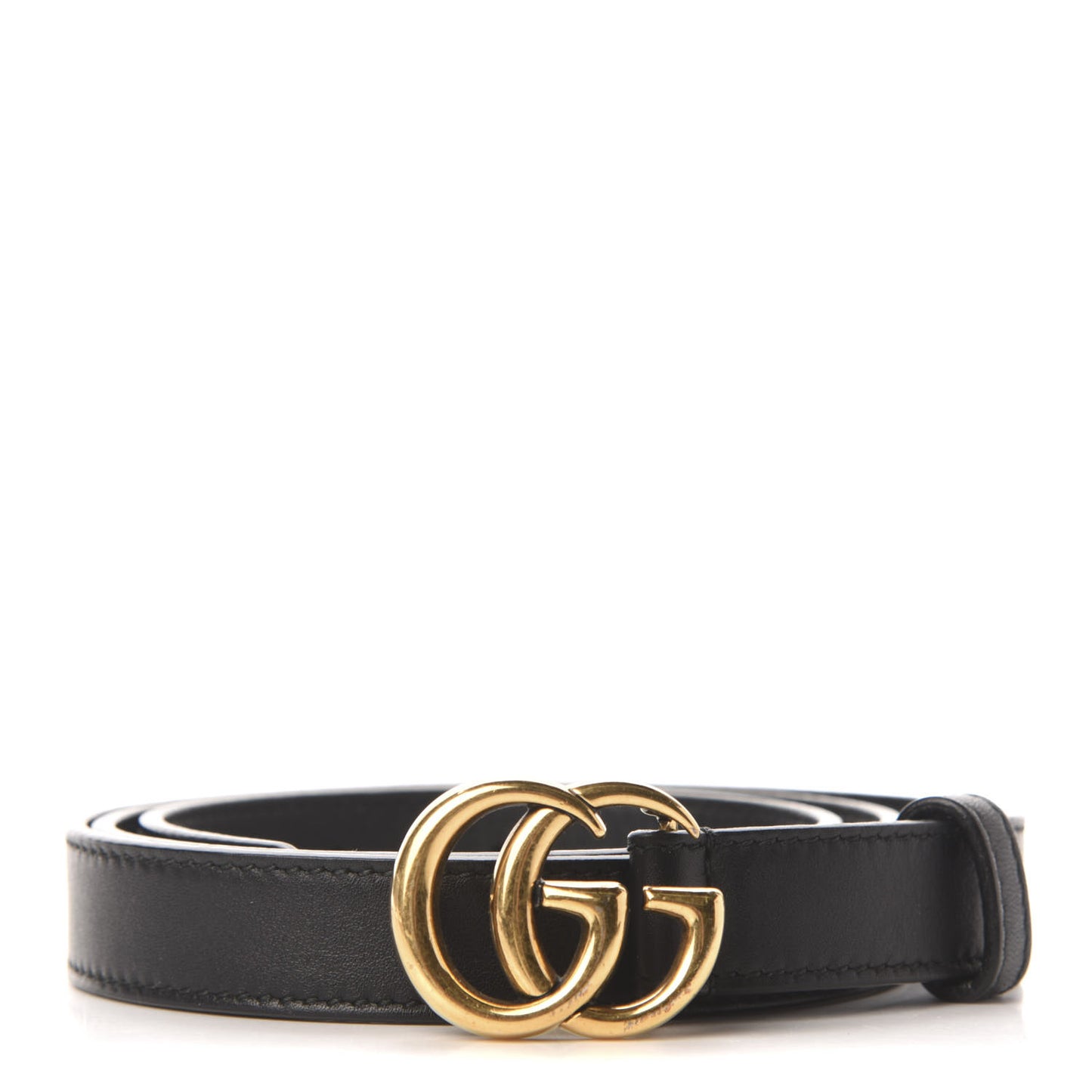 Calfskin Double G 20mm Belt 80 32 Black