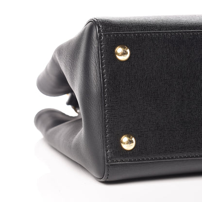 Fendi Vitello Elite Petite 2Jours Tote Black 8 of 9