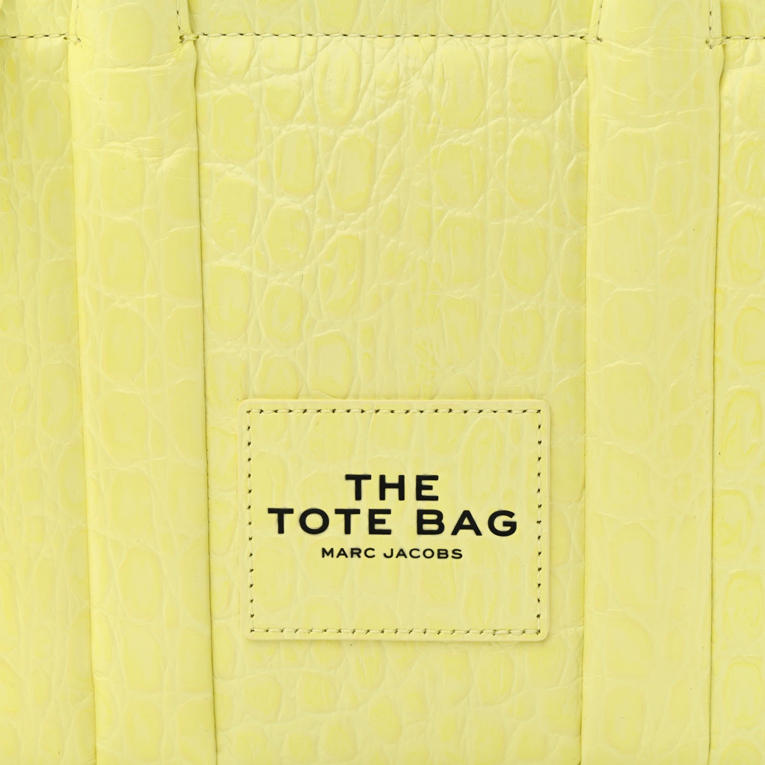 Marc Jacobs Croc Embossed Small The Tote Bag Tender Yellow 8 of 14