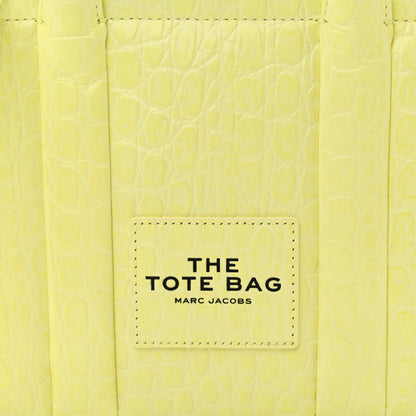Marc Jacobs Croc Embossed Small The Tote Bag Tender Yellow 8 of 14