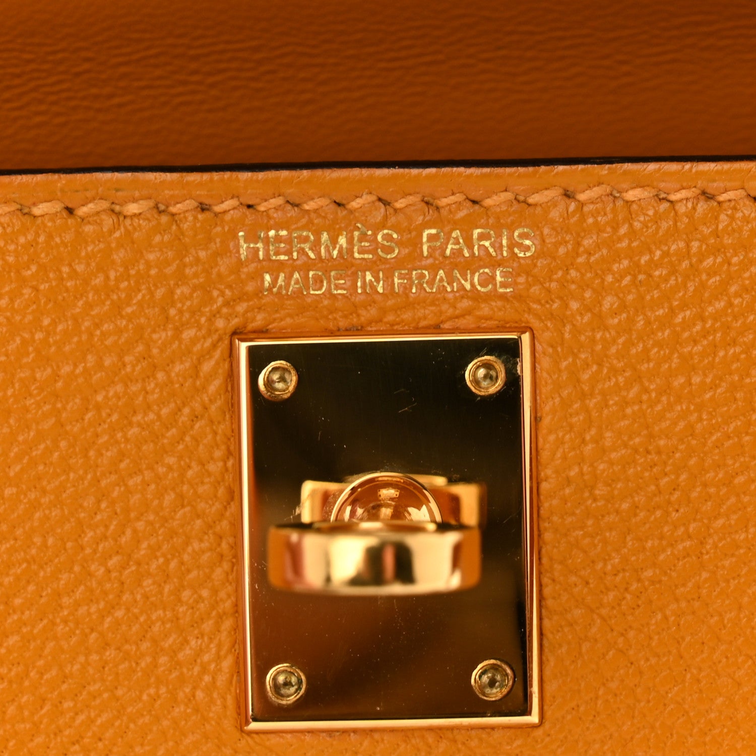 Hermes Chevre Mysore Mini Kelly Sellier 20 Jaune D'or 6 of 10