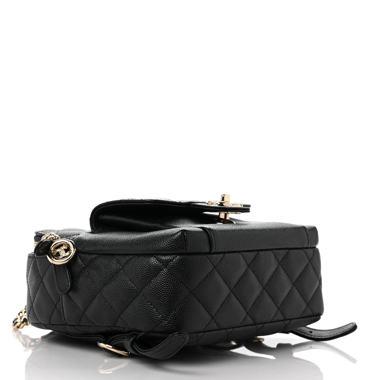 Caviar Quilted Small CC Day Backpack Black