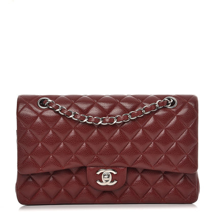 Chanel Caviar Quilted Medium Double Flap Dark Red 1 of 10