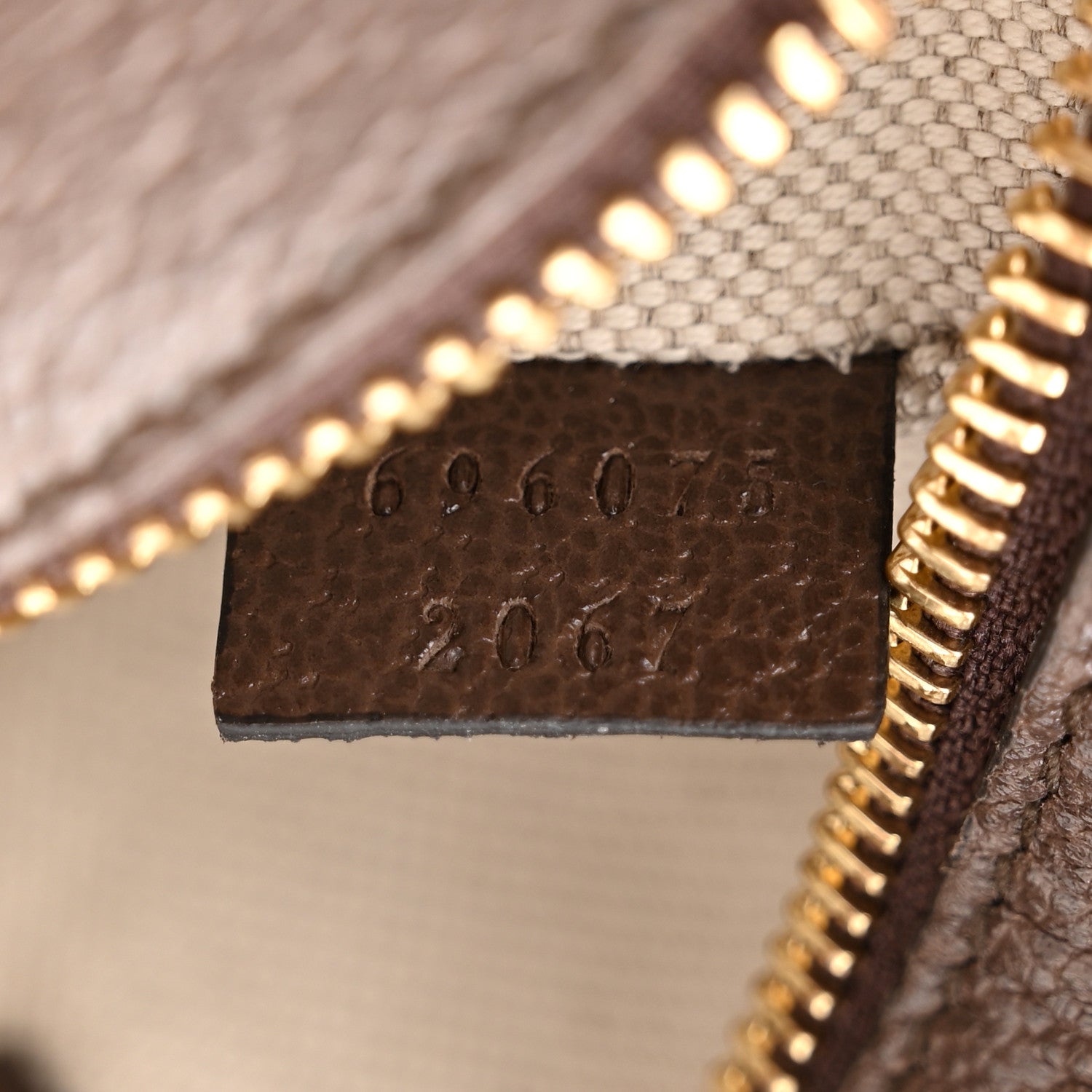 Gucci Monogram Jumbo GG Textured Dollar Calfskin Web Mini Crossbody Bag Camel Ebony New Acero 7 of 11