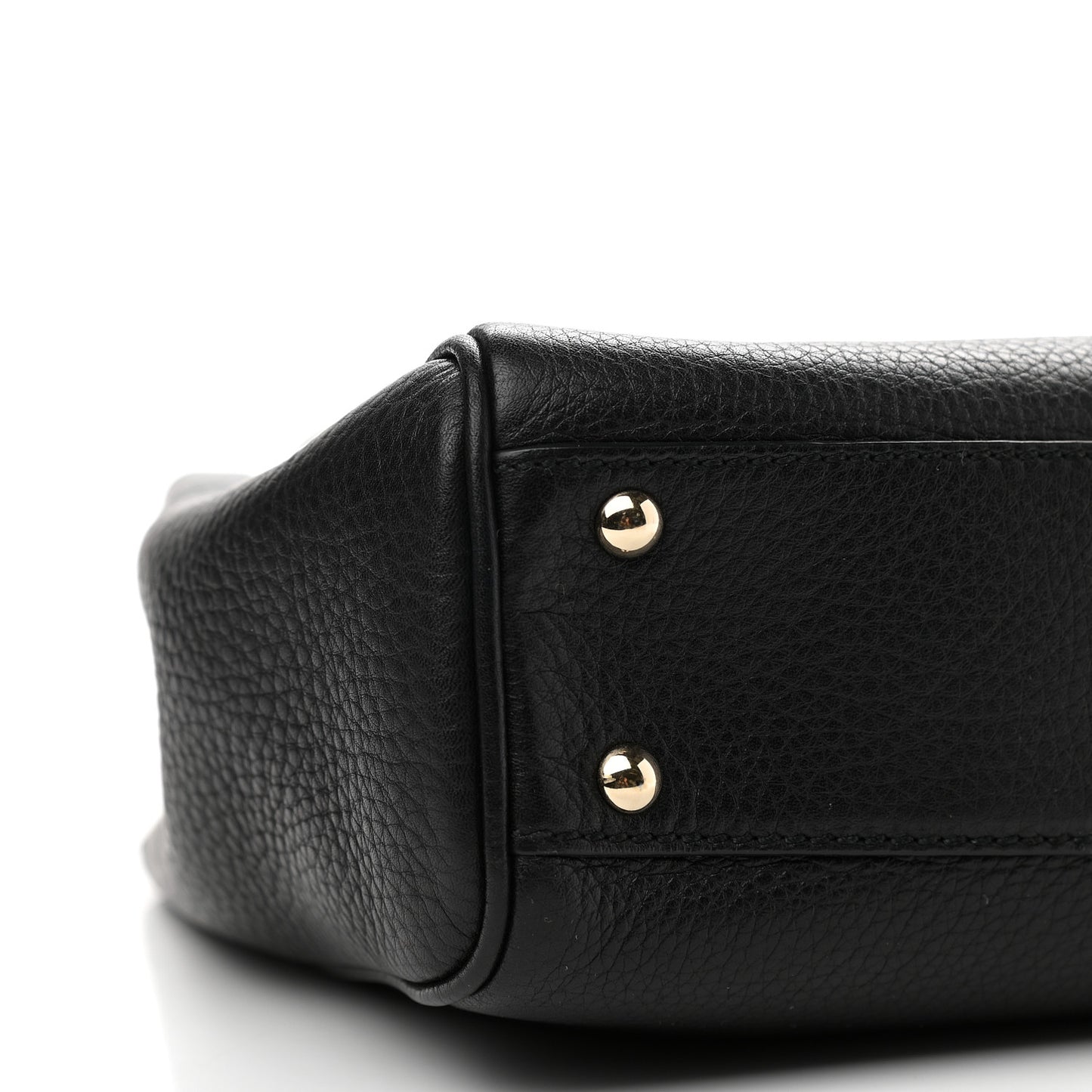 Cellarius Calfskin Mini Bamboo Shopper Tote Black