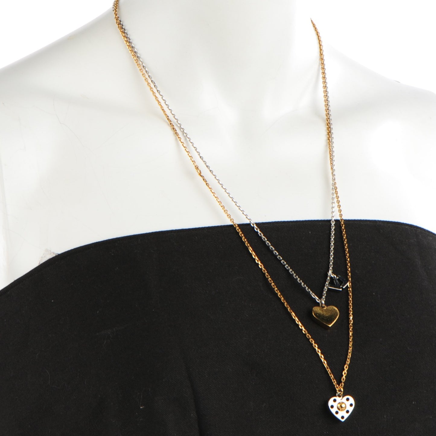 Swarovski Crystal Tiered Spiky Valentine Necklace Gold