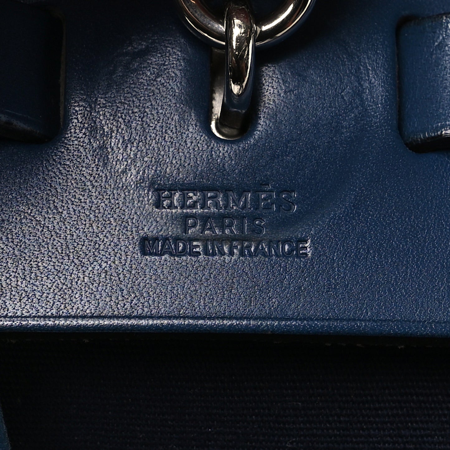 Toile Vache Calfskin Herbag 39 MM Navy