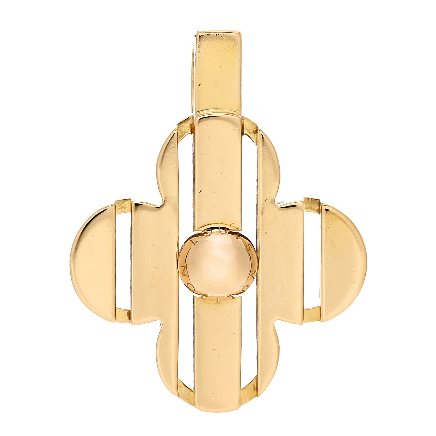 Louis Vuitton 18K Yellow Gold Fleur Pendant 1 of 5