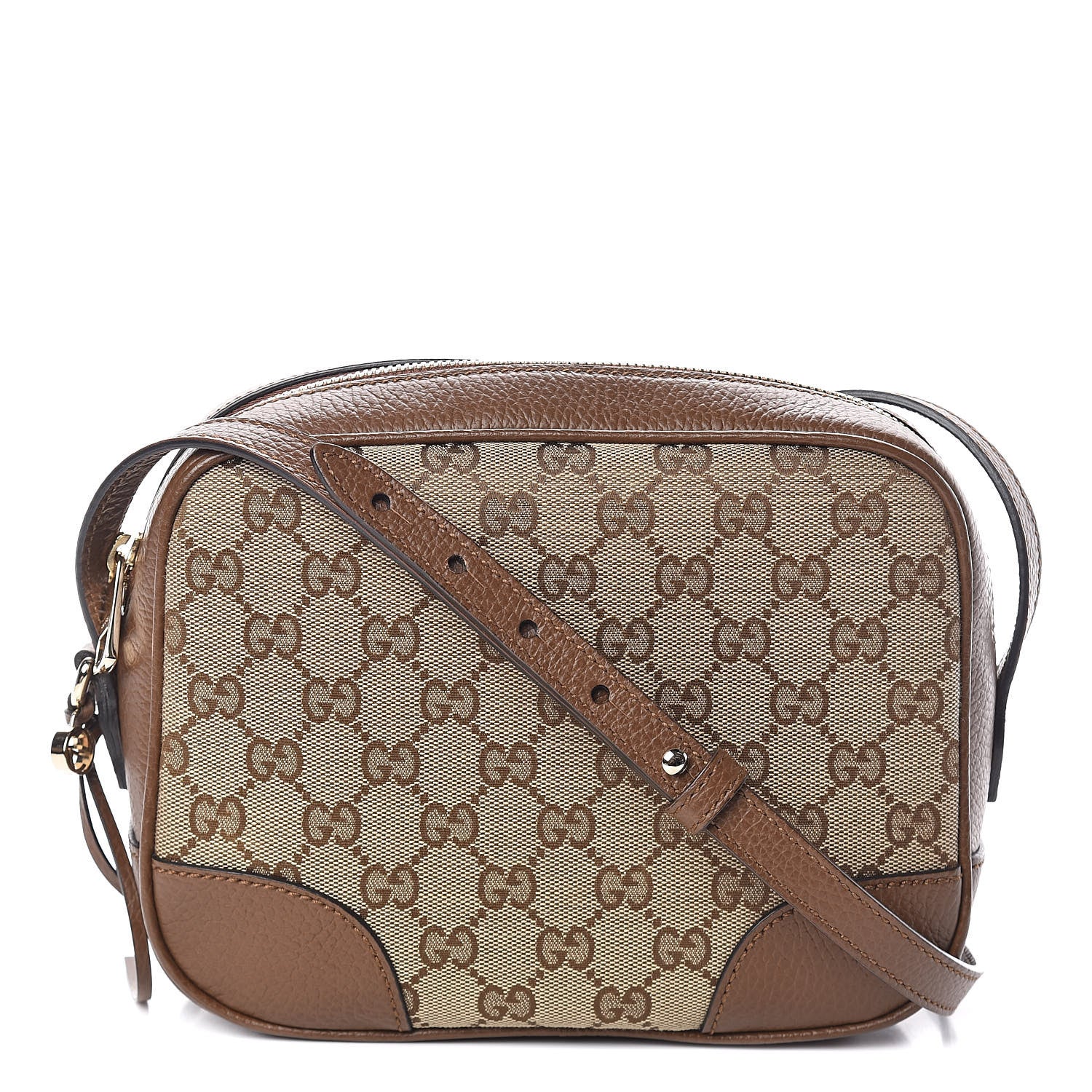 Gucci Monogram Mini Bree Messenger Bag Beige Tabacco 1 of 9