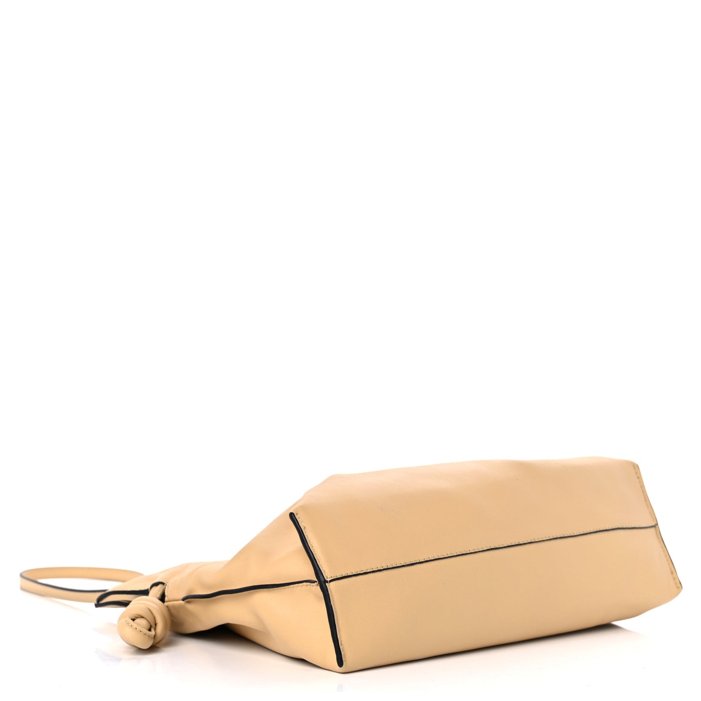 Nappa Flamenco Knot Clutch Dark Butter