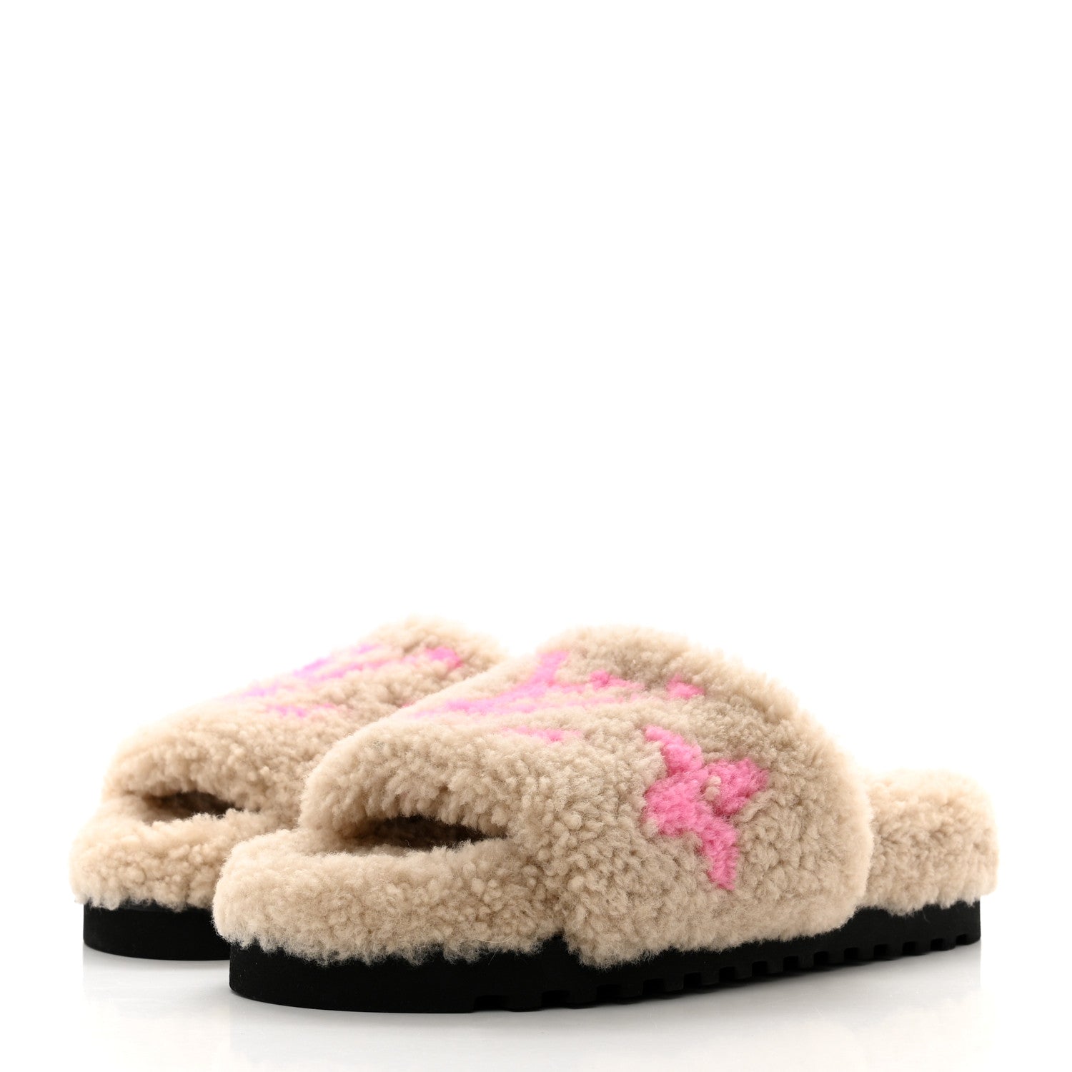 Louis Vuitton Shearling Paseo Flat Comfort Mule 36 Beige 3 of 8