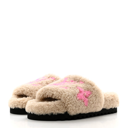 Louis Vuitton Shearling Paseo Flat Comfort Mule 36 Beige 3 of 8