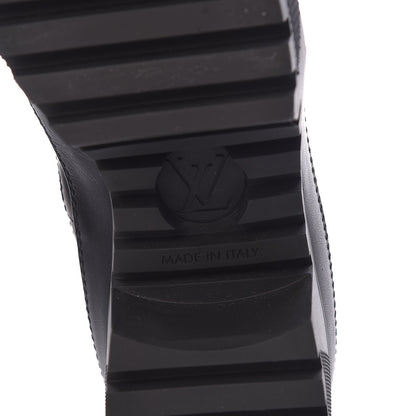 Louis Vuitton Calfskin Technical Nylon Laureate Platform Desert Boot 37.5 Black White 8 of 9