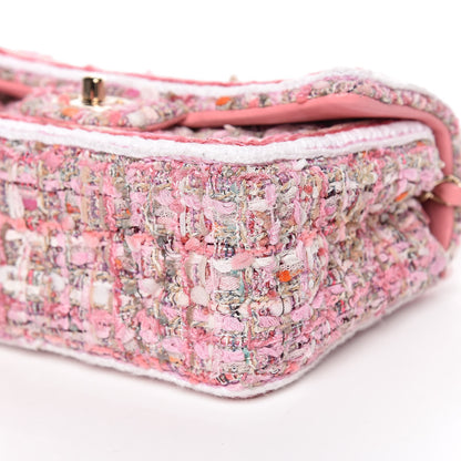Chanel Tweed Braid Mini Flap White Pink 9 of 11