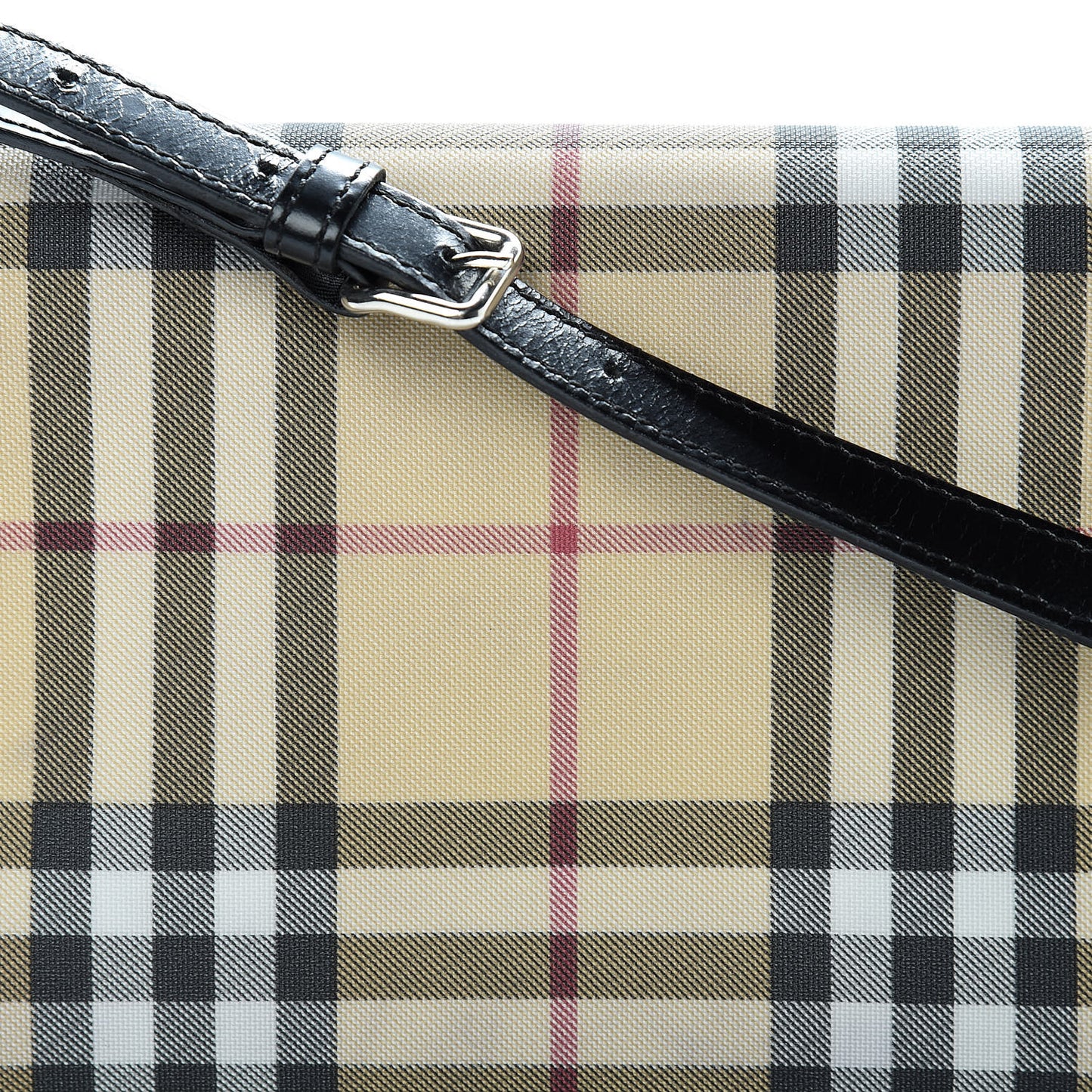 House Check Small Shoulder Bag Black
