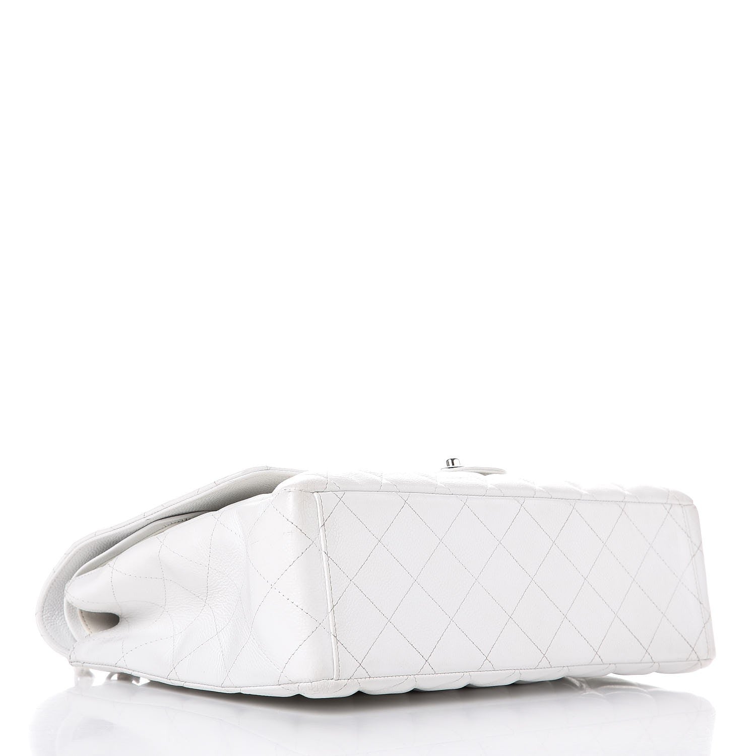 Chanel Caviar Quilted Maxi Double Flap White 5 of 12