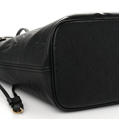 Louis Vuitton Empreinte Monogram Giant Neverfull MM Black 9 of 10