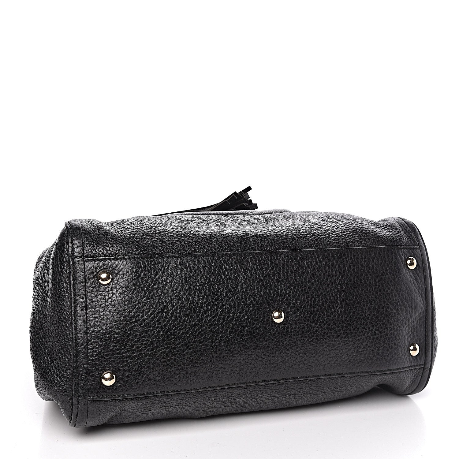 Gucci Pebbled Calfskin Medium Soho Shoulder Bag Black 4 of 12
