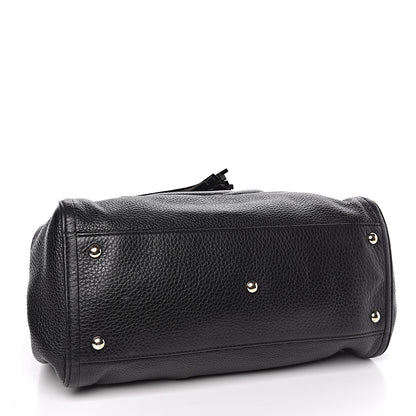 Gucci Pebbled Calfskin Medium Soho Shoulder Bag Black 4 of 12