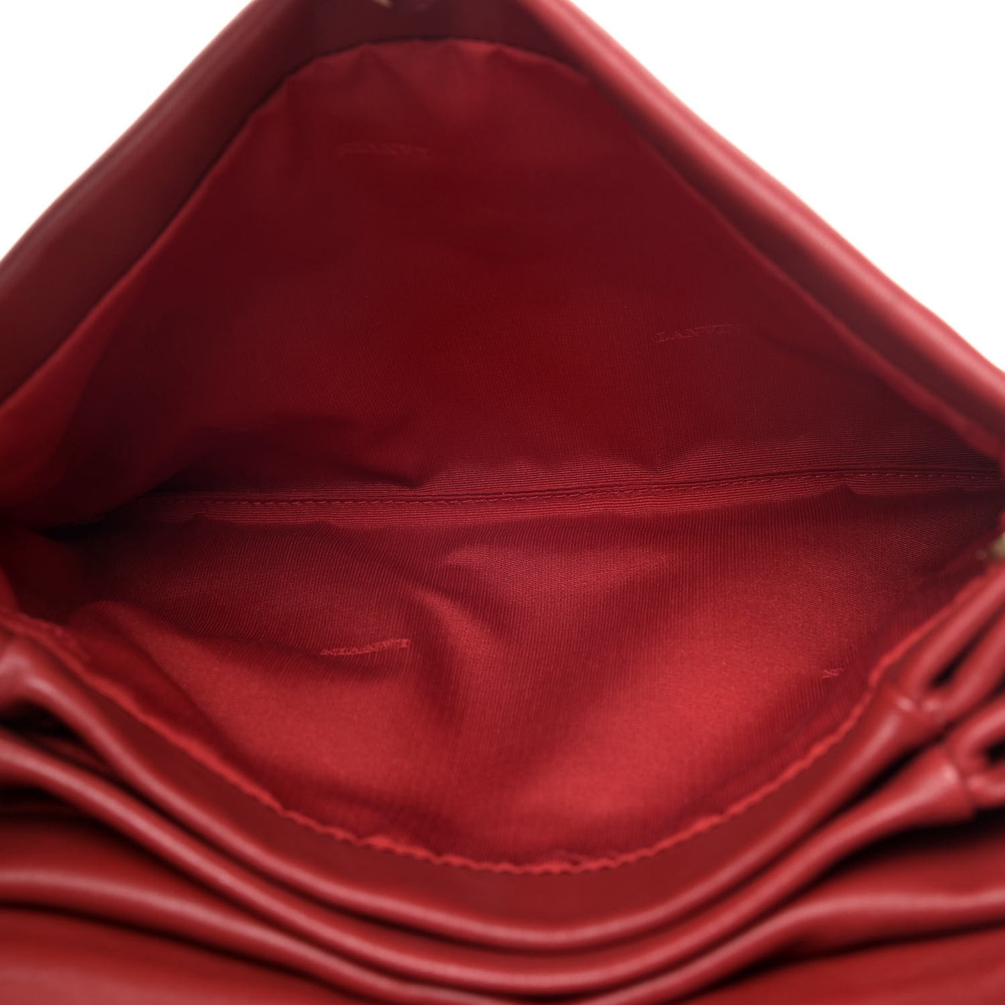 Lambskin Quilted Medium Sugar Flap Shoulder Bag Red