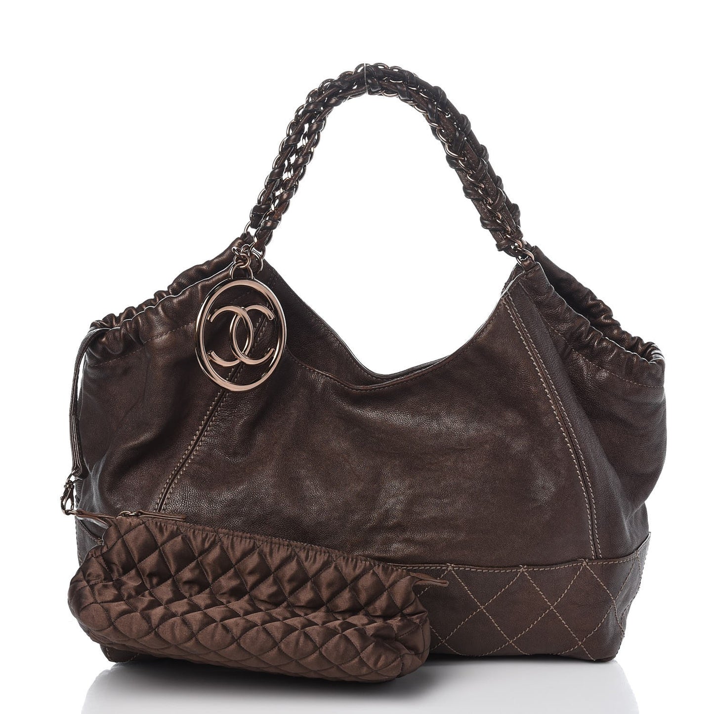 Metallic Calfskin Baby Coco Cabas Bronze