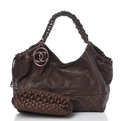 Chanel Metallic Calfskin Baby Coco Cabas Bronze 8 of 8