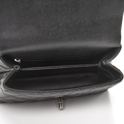 Chanel Caviar Lizard Quilted Mini Coco Handle Flap Black 5 of 8