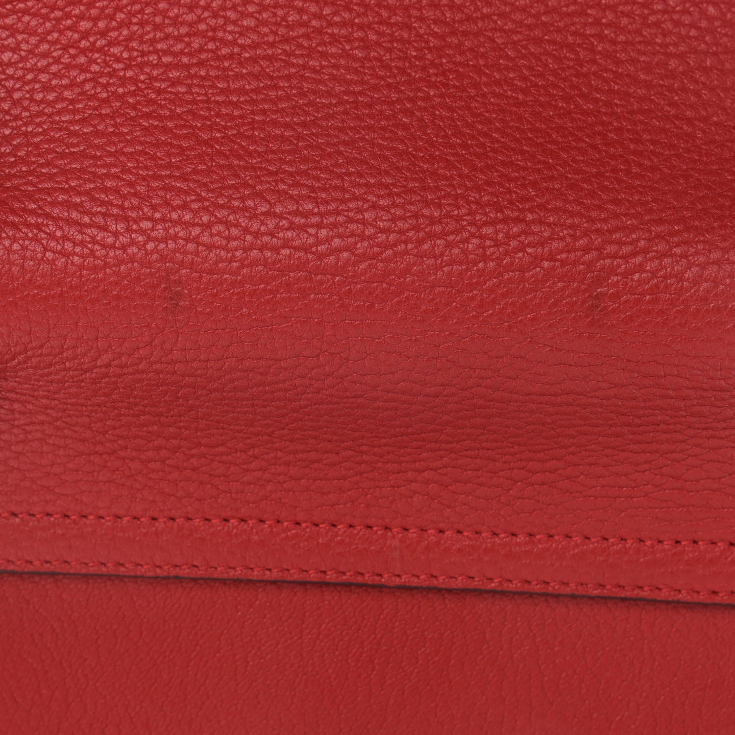 Chloe Grained Lambskin Drew Shoulder Bag Plaid Red 12 of 14