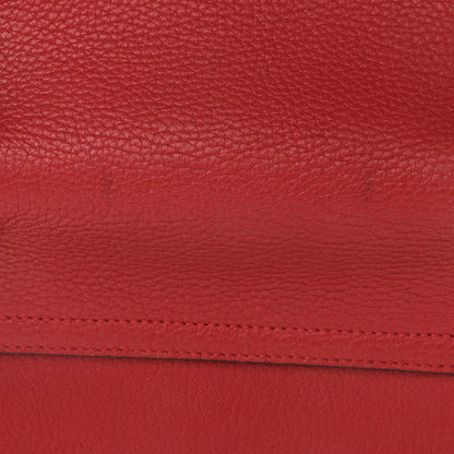 Chloe Grained Lambskin Drew Shoulder Bag Plaid Red 12 of 14