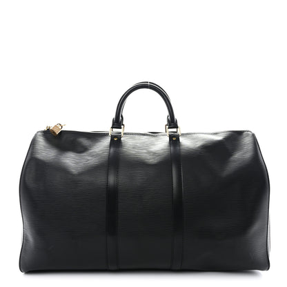 Louis Vuitton Epi Keepall 50 Black 1 of 12