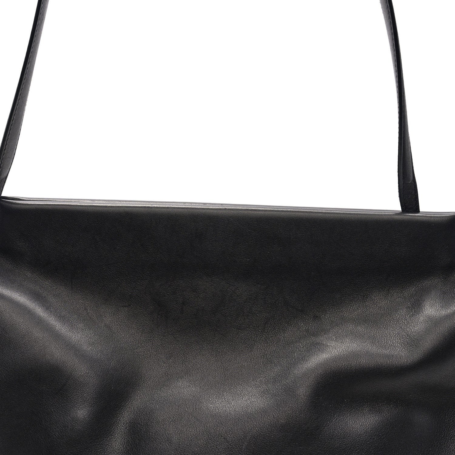The Row Saddle Calfskin Sienna Shoulder Bag Black 7 of 9