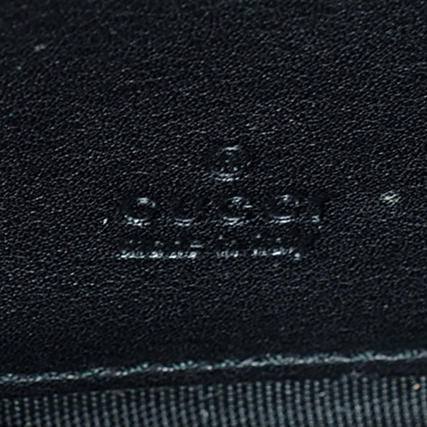 Microguccissima Large Zip Around Wallet Black