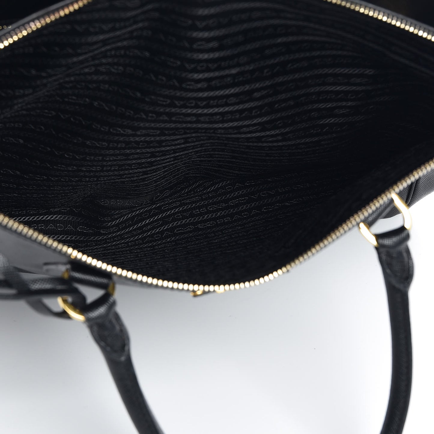 Saffiano Lux Extra Large Galleria Double Zip Tote Black