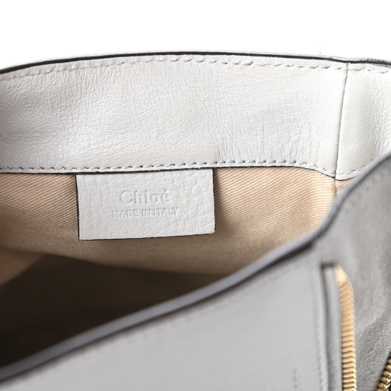Chloe Suede Calfskin Mini Faye Backpack Airy Grey 8 of 10