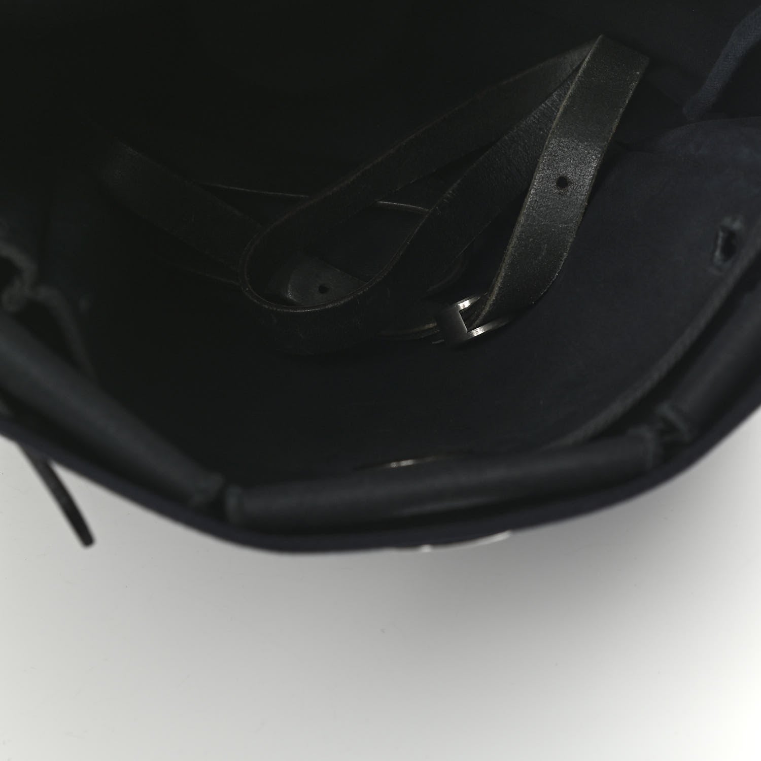 Hermes Toile Vache Calfskin Herbag 30 PM Backpack Black 5 of 9
